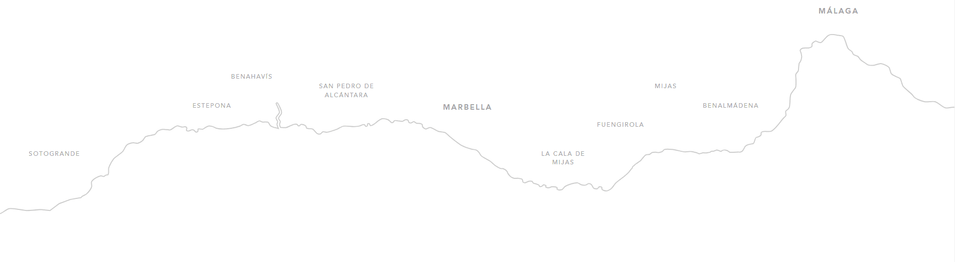Costa del Sol service area map