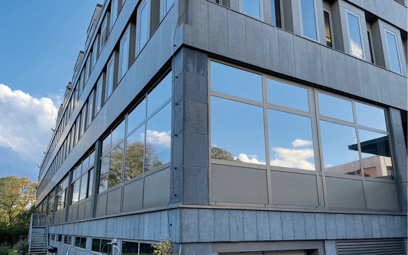 Commercial window film installation